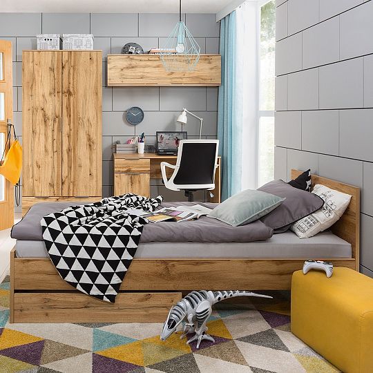 ZELE závěsná skříňka SFW1K, dub wotan