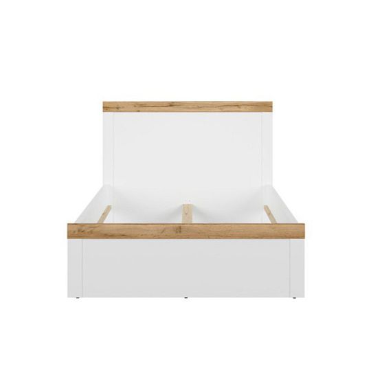 HOLTEN postel 120 cm, bílá/dub woltan