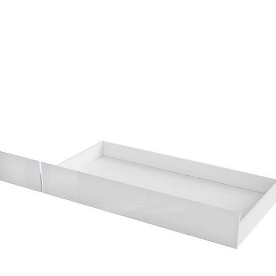 HOLTEN šuplík k posteli 120 a 140 cm, bílá/bílý lesk