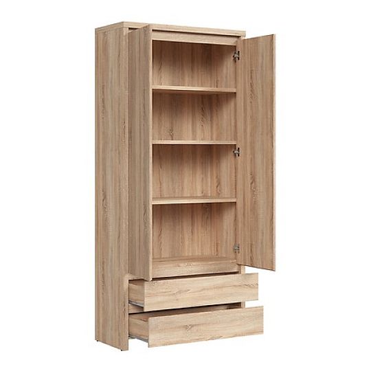 Kaspian policová skříň REG2D2S, dub sonoma