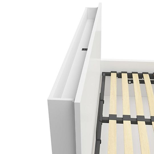 TETRIX POL/LOZ/140 multimediální police, bílý lesk