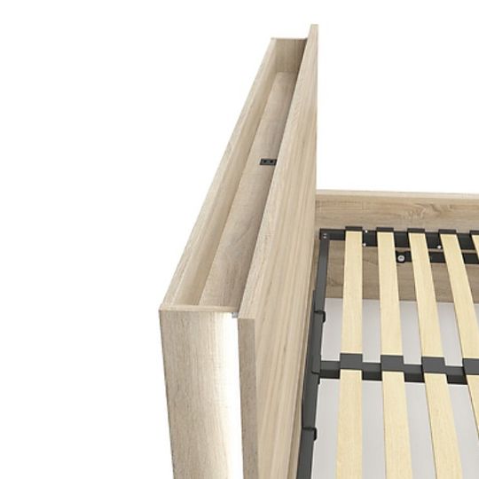 TETRIX POL/LOZ/140 multimediální police, dub sonoma