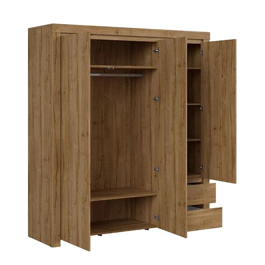 HOLTEN šatní skříň SZF3D2S, dub waterford