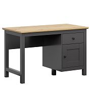 HESEN psací stůl BIU1D1S, grafit/dub artisan