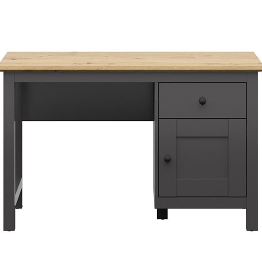 HESEN psací stůl BIU1D1S, grafit/dub artisan