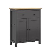 HESEN komoda KOM2D1S, grafit/dub artisan