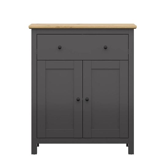 HESEN komoda KOM2D1S, grafit/dub artisan