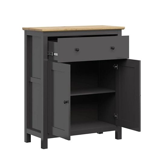 HESEN komoda KOM2D1S, grafit/dub artisan