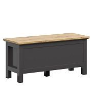 HESEN truhla KUFER, grafit/dub artisan