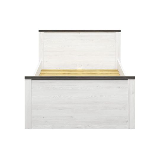 HESEN postel 120 cm, modřín sibiu světlý/borovice larico