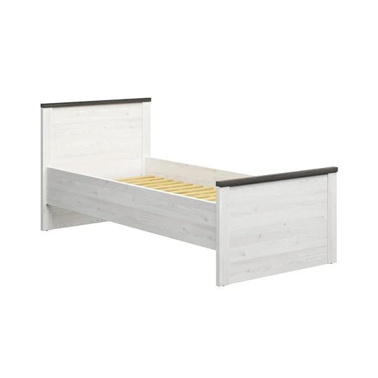 HESEN postel 90 cm, modřín sibiu světlý/borovice larico