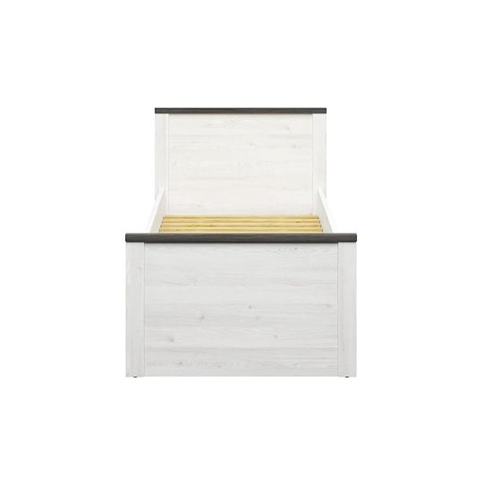 HESEN postel 90 cm, modřín sibiu světlý/borovice larico