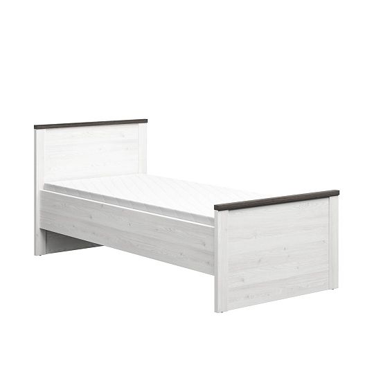 HESEN postel 90 cm, modřín sibiu světlý/borovice larico