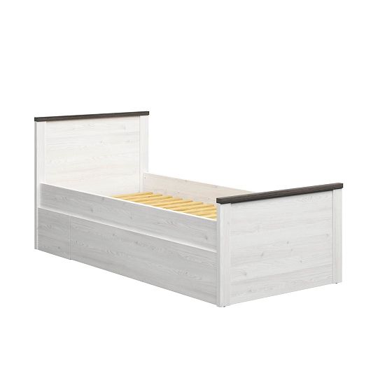 HESEN postel 90 cm, modřín sibiu světlý/borovice larico