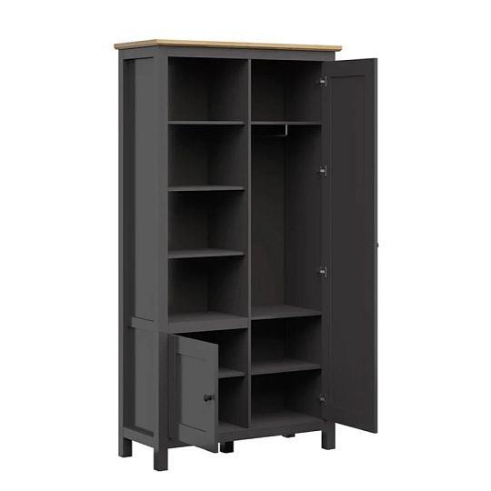 HESEN skříň SZF2D, grafit/dub artisan