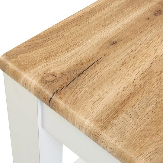 HOLTEN konferenční stolek LAWA, bílá/dub wotan