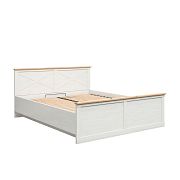 FRIJA postel 180 cm + rošt, borovice bílá andersen/dub artisan