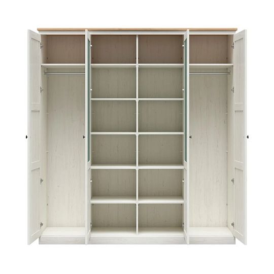 FRIJA šatní skříň SZF2D2M, borovice bílá andersen/dub artisan