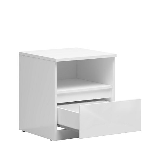 TETRIX noční stolek KOM1S, bílý lesk