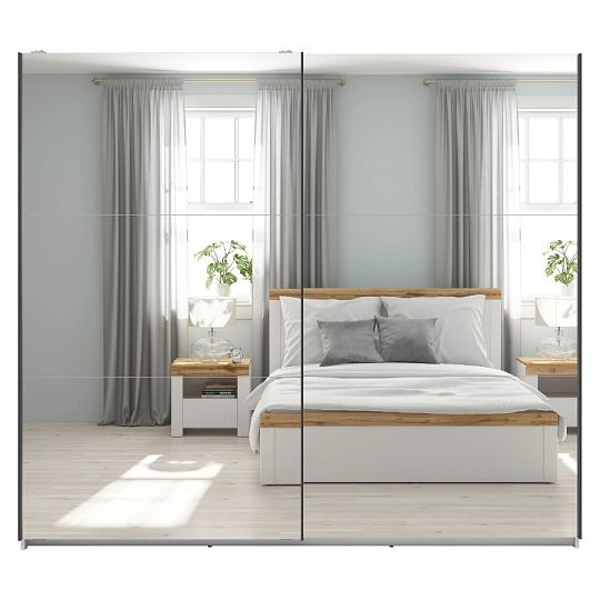 TETRIX šatní skříň SZF/220/2M, bílý lesk