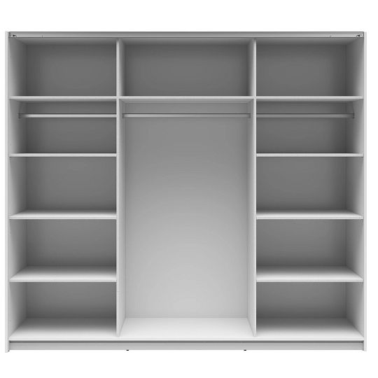 TETRIX šatní skříň SZF/220/2M, bílý lesk