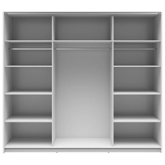 TETRIX šatní skříň SZF/220/M, bílý lesk