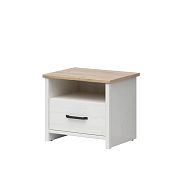 LOKSA noční stolek KOM1S, borovice bílá anderson