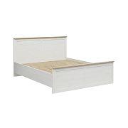 LOKSA postel 180 cm, borovice bílá anderson