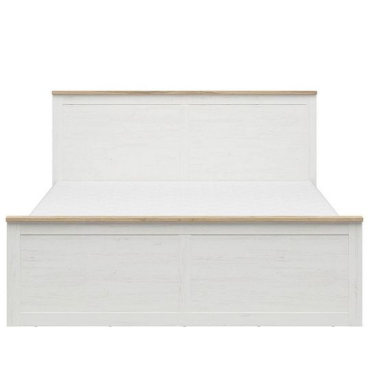 LOKSA postel 180 cm, borovice bílá anderson