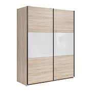 TETRIX šatní skříň SZF/153, dub sonoma/bílý lesk