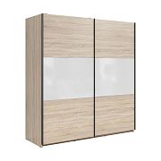 TETRIX šatní skříň SZF/183, dub sonoma/bílý lesk