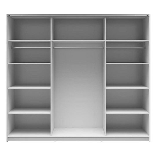 TETRIX šatní skříň SZF/220, bílý lesk/dub wotan