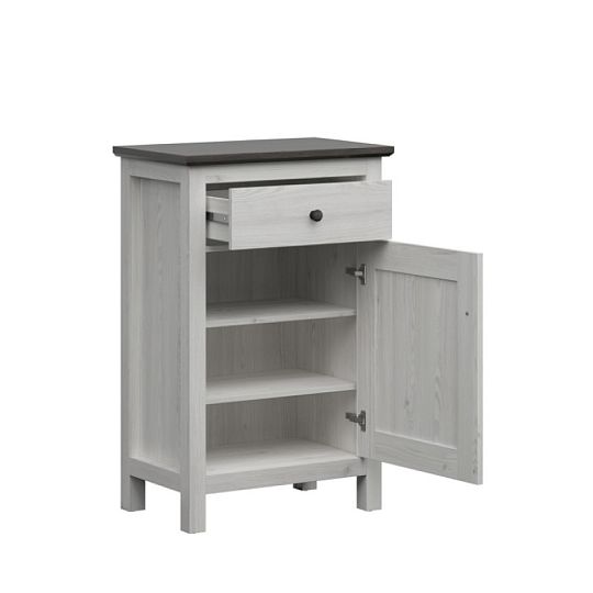 HESEN komoda KOM1D1S/10/7, modřín sibiu světlý/borovice larico