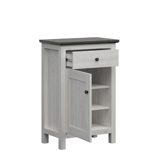 HESEN komoda KOM1D1S/10/7, modřín sibiu světlý/borovice larico