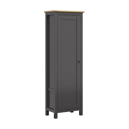 HESEN policová skříň REG1D/20/7, grafit/dub artisan