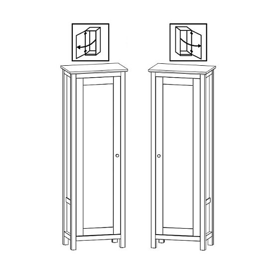 HESEN policová skříň REG1D/20/7, modřín sibiu světlý/borovice larico