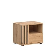 VABRES noční stolek KOM1S/L, levá, dub artisan/černá