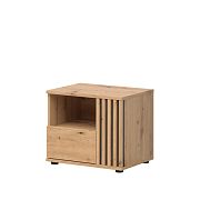 VABRES noční stolek KOM1S/P, pravá, dub artisan/černá