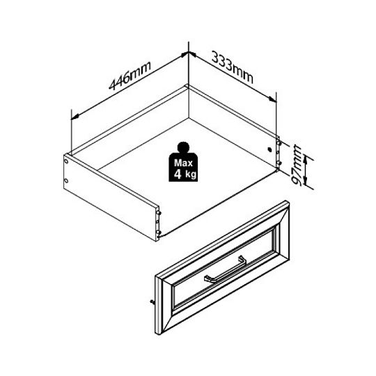 TOLMIN vitrína REG1W2S, grafit/dub artisan