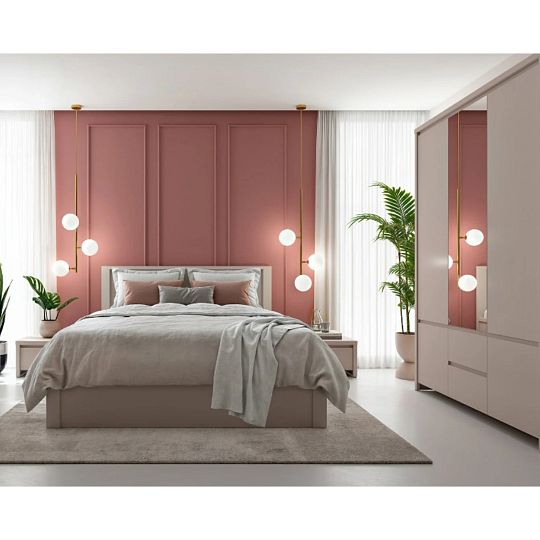 KASPIAN šatní skříň SZF5D2S, kašmír