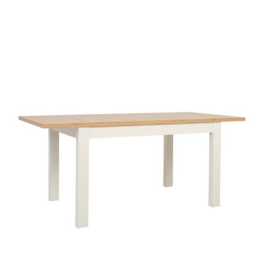 MAREN jídelní stůl 130/90, dub artisan/bílá