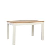 MAREN jídelní stůl 130/90, dub wotan/bílá