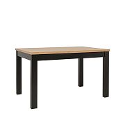 MAREN jídelní stůl 130/90, dub wotan/černá