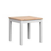 MAREN jídelní stůl 80/80, dub artisan/bílá