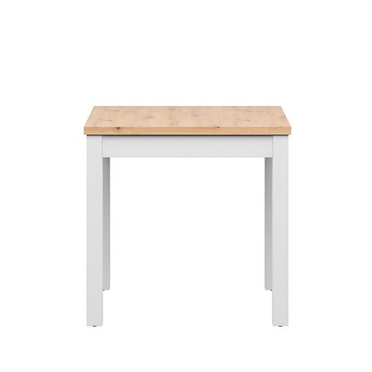 MAREN jídelní stůl 80/80, dub artisan/bílá