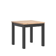 MAREN jídelní stůl 80/80, dub artisan/černá