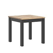 MAREN jídelní stůl 80/80, dub wotan/černá