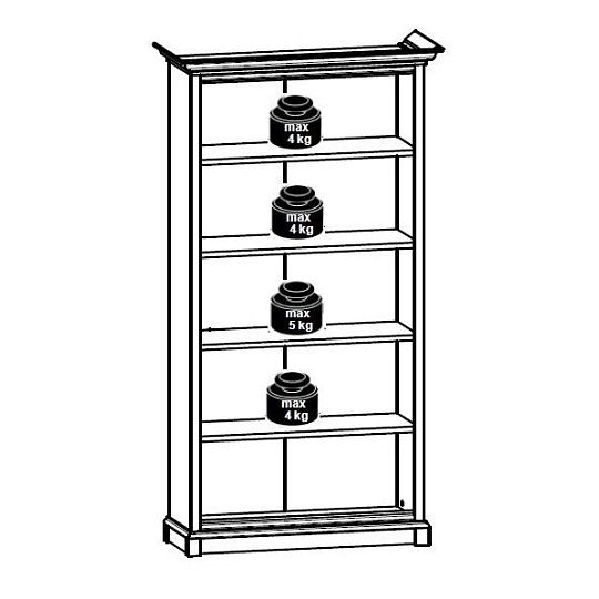 Kent knihovna EREG100O Kaštan