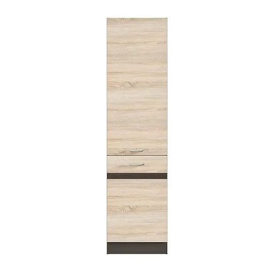 JUNONA potravinová skříňka 50 cm, levá, Wenge/dub sonoma