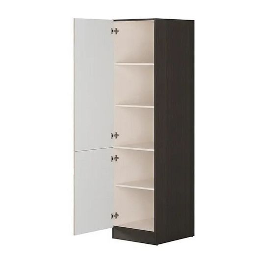 JUNONA potravinová skříňka 50 cm, levá, Wenge/dub sonoma